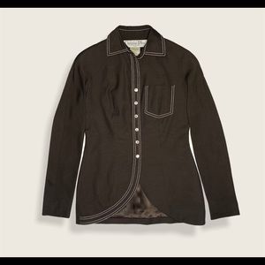 Dior Brown Blazer Vintage